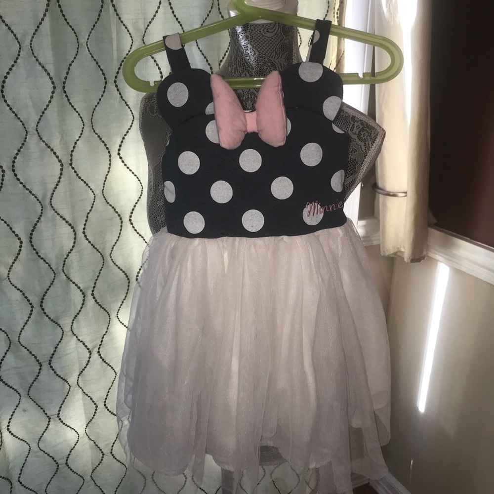 Minnie Mouse polka dot mesh dress for girls